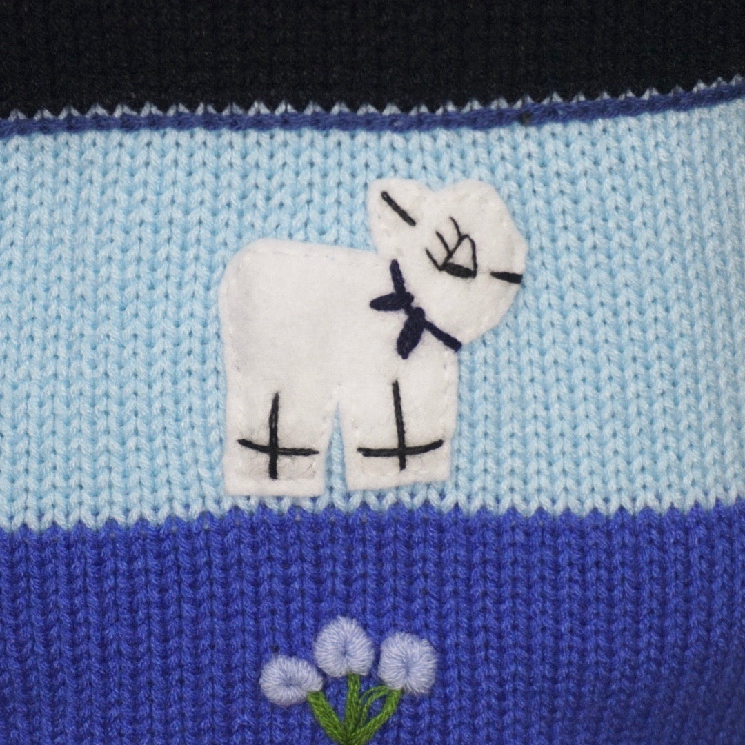 Traditional Peruvian Jumper - Navy Blue