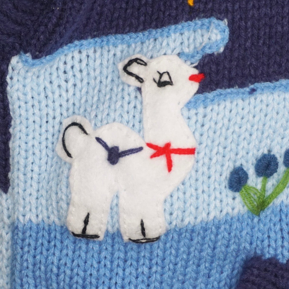 Tradition Peruvian Jumper - Denim Blue