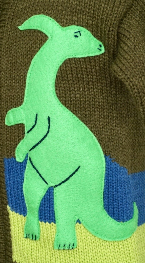 Green Dinosaur Jumper