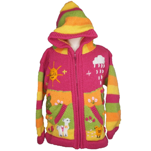 Traditional Peruvian Jumper - Pink